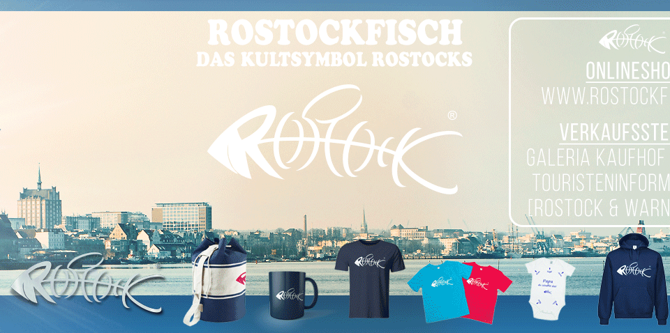 Der Rostockfisch... ?? ...fällt auf, ist einprägsam und witzig – so hat er im Sturm die Herzen der Rostocker und aller die Rostock lieben erobert., © www.rostockfisch.de
