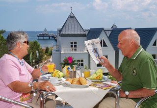 Kaffeepause auf der Terrasse des Appartements, © Kurhotel zu Heringsdorf GmbH & Co. KG