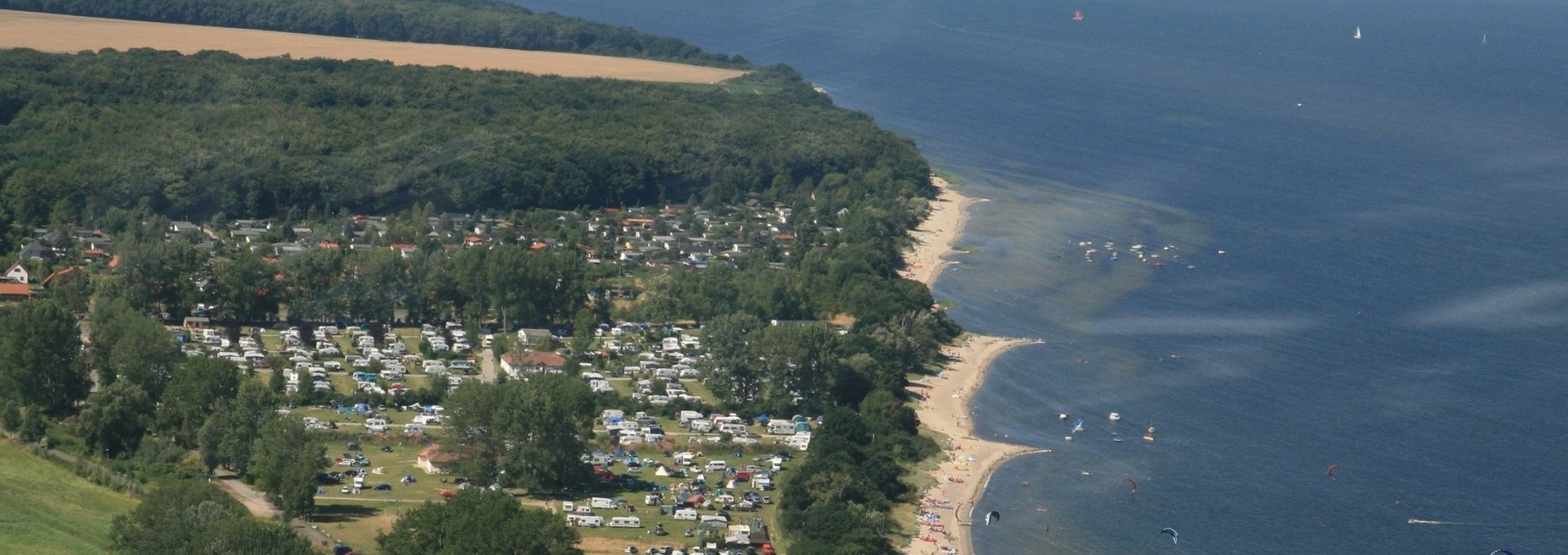 Luftaufnahme vom Campingplatzgelände, © Ferien- und Freizeitpark/Jastrow