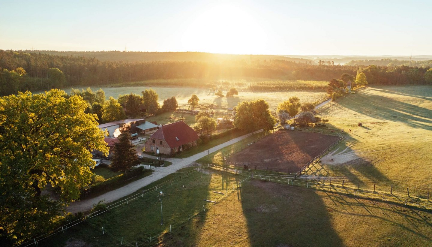 Der Bauernhof Bruchmühle in der Mecklenburgischen Seenplatte