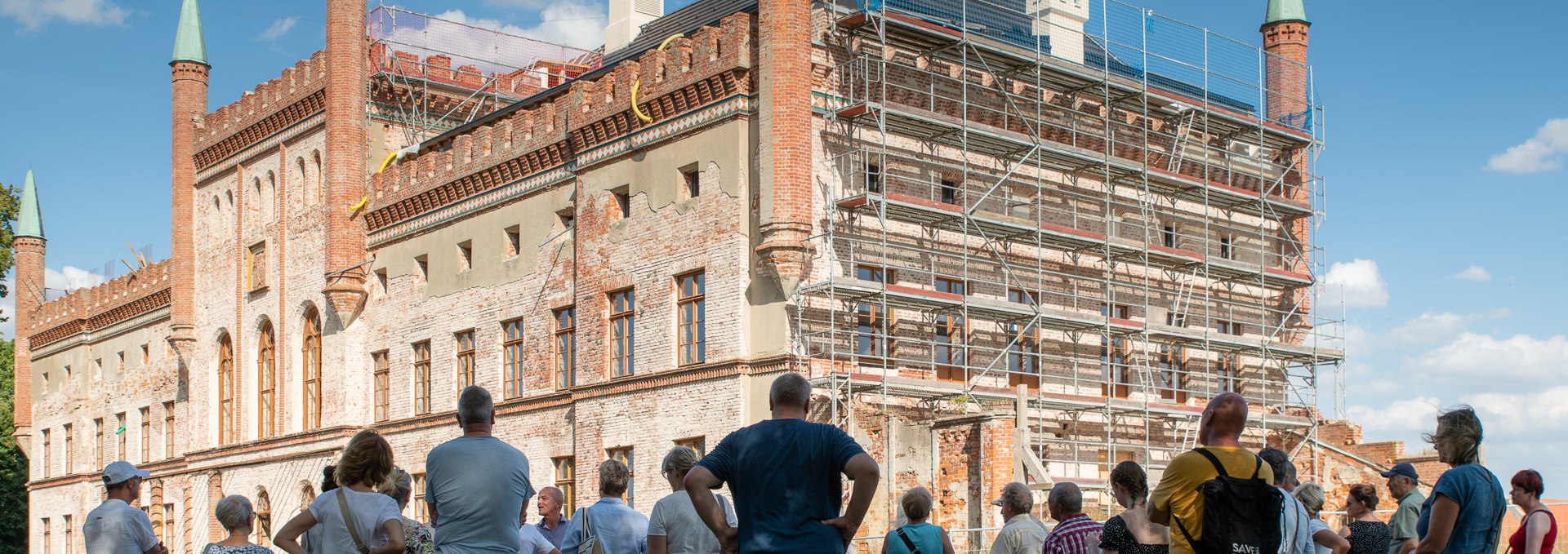 Baustellenführung auf Schlossgut Broock, © Jan Fischer | Schloss Broock GmbH & Co. KG