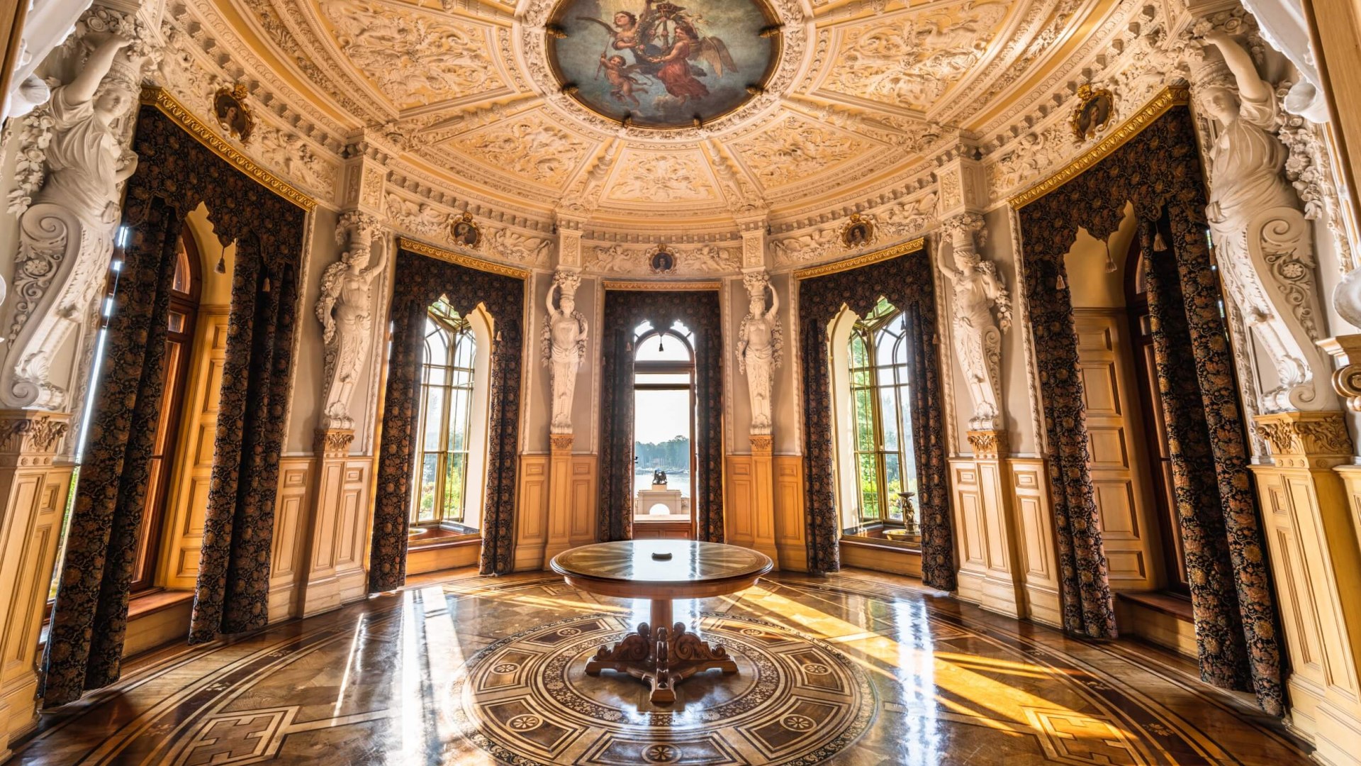 Das Blumenzimmer errichtete Friedrich Franz II. für seine erste Ehefrau Auguste. , © TMV/Tiemann