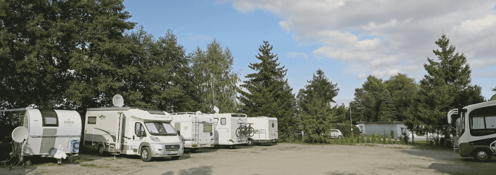 Caravans auf dem Stellplatz, © TMV/Gohlke