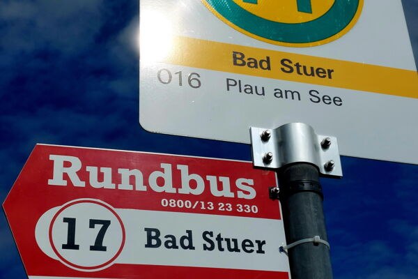 Haltestelle Bad Stuer, © Rundbus Plauer See