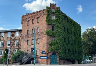 Das Gebäude der ehemaligen Vierrademühle., © Offene Mühle