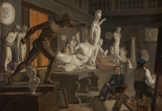 Caspar David Friedrichs Studienzeit in Kopenhagen, © Knud Baade, Szene aus der Kopenhagener Kunstakademie, 1827-28, Nasjonalmuseet Oslo