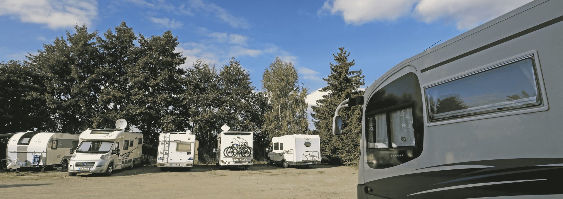 Caravans auf dem Stellplatz, © TMV/Gohlke