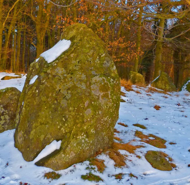 Das Großsteingrab im Schlosspark Dwasieden in Sassnitz, C. D. Friedrichs Motiv, © Dr. Katrin Staude