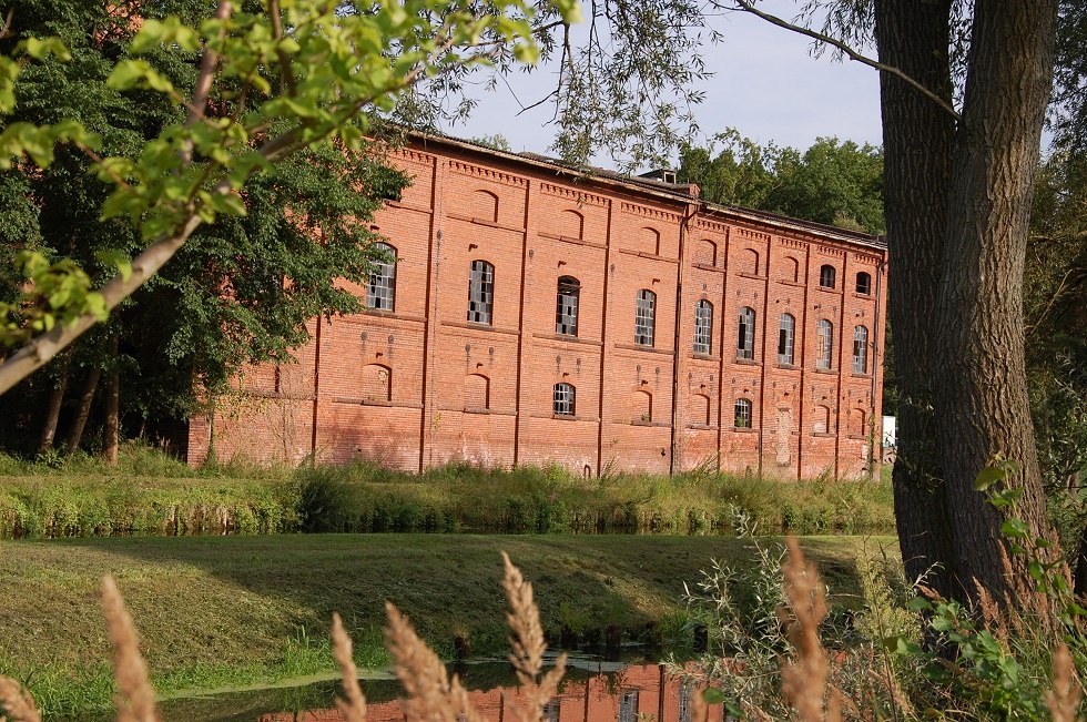 Die ehemaligen Fabrikanlagen sind als Industriedenkmal eingestuft., © Gabriele Skorupski