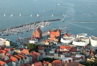 Blick auf die Stralsunder Hafeninsel, © TZ HST