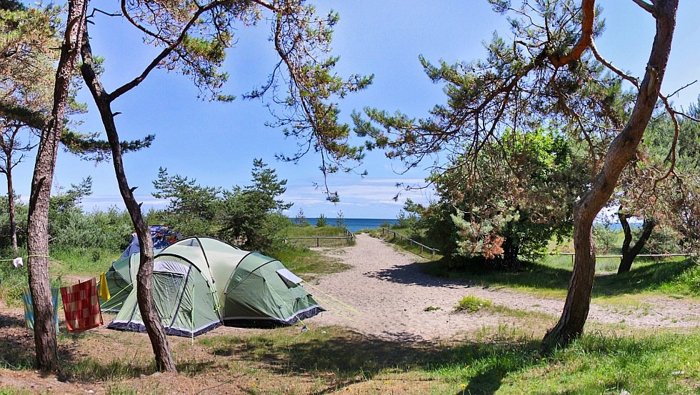 Stellplätze direkt hinter der Düne, © Stefan Burkhardt