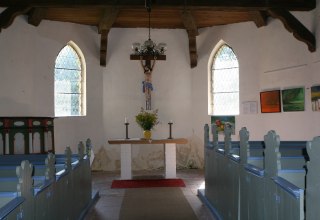 Blick in den Innenraum der Kapelle, © Sabrina Wittkopf-Schade