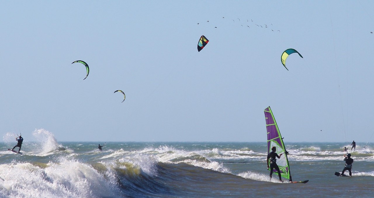 Kitesurfen und Windsurfen, Ostsee, Usedom, © Schöne Freizeit