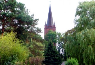 Kirchturm der Gristower Kirche, © Sabrina Wittkopf-Schade