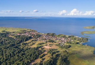 Altwarp von oben, © Resort Stettiner Haff