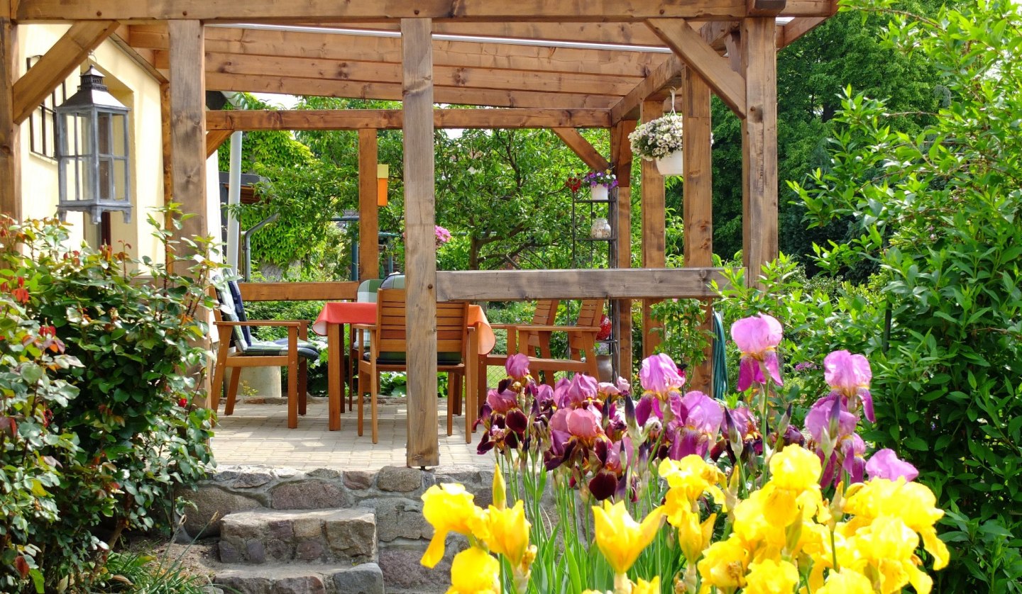 Die Terrasse des Ferienhauses, © Birgit Göde