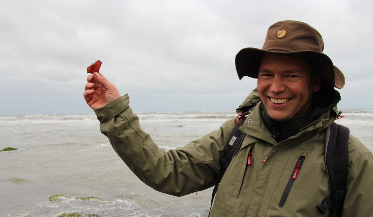 Bernsteinwanderung mit Naturführer Martin Hagemann, © Carolyne Parent