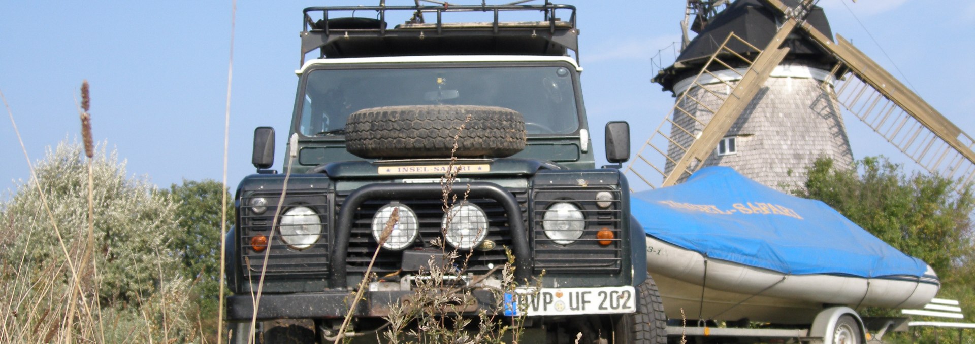 Landrover an der Mühle, © Gunnar Fiedler