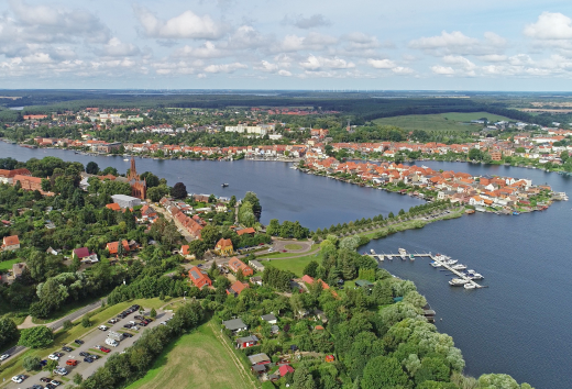 Wunderschöner Blick über Malchow, © TMV/Gohlke