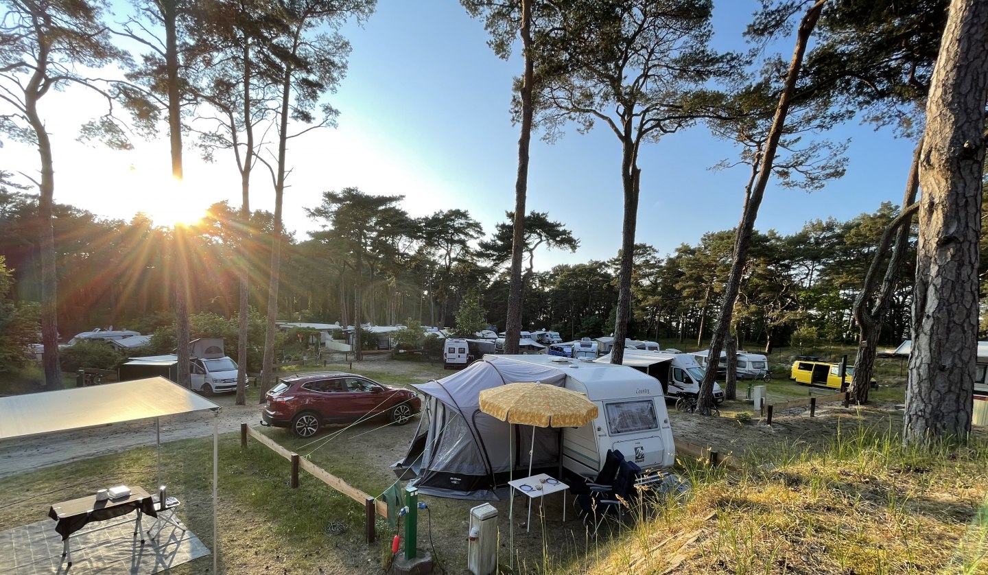 Stellplätze auf dem Campingplatz, © KV Trassenheide