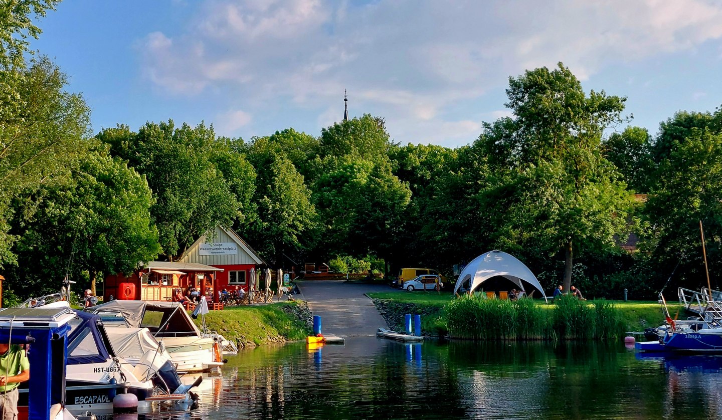 Hafen Stolpe an der Peene Wasserwanderrastplatz Zeltplatz, © Tobias Oertel, Spantekow