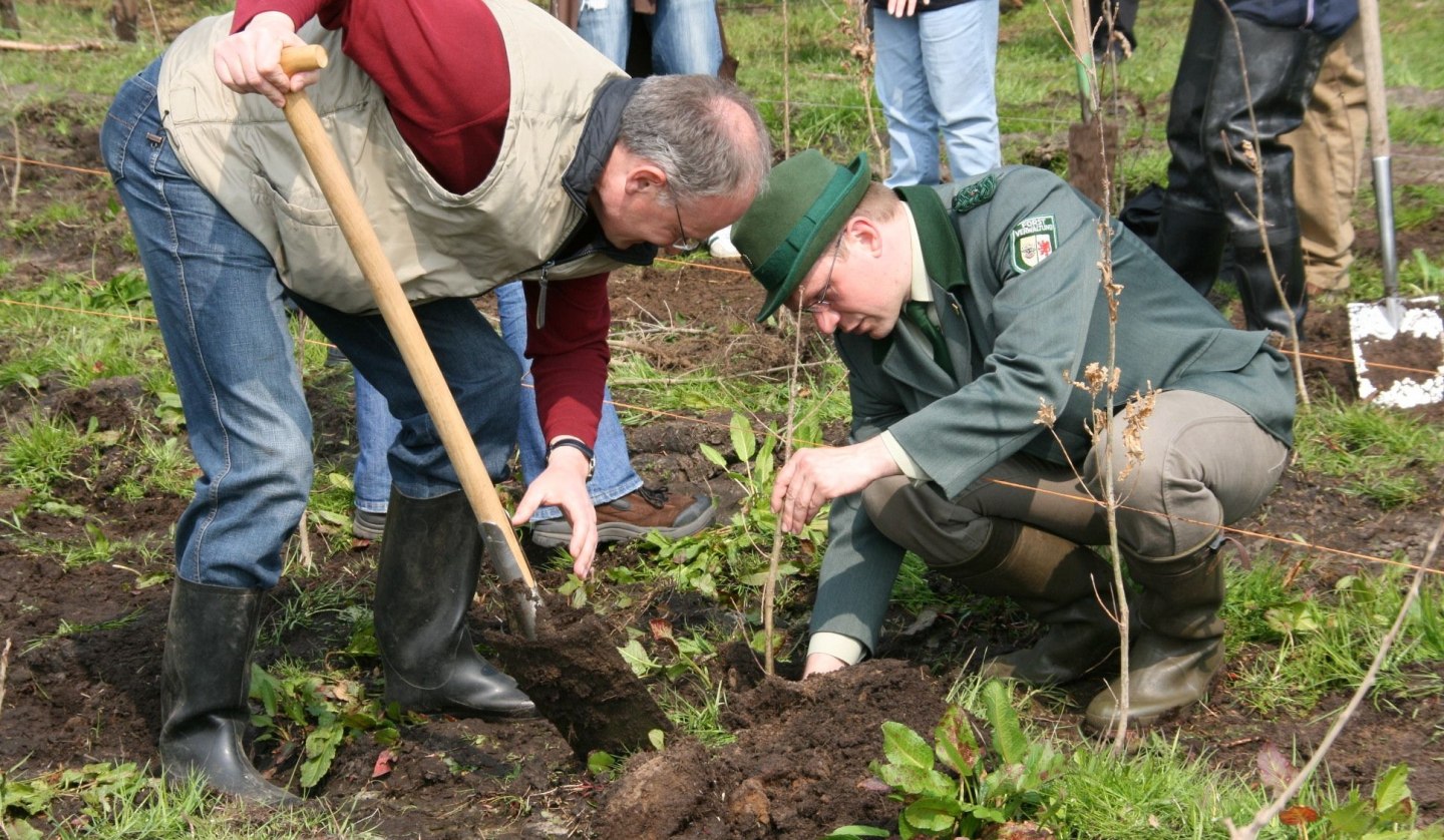 Pflanzaktion für den Klimawald, © TMV