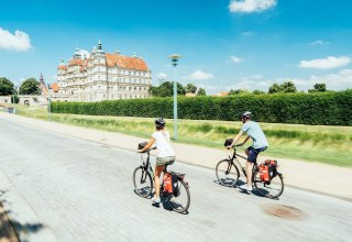 Hafenterrasse in der Hansestadt Stralsund, © TMV/Gänsicke