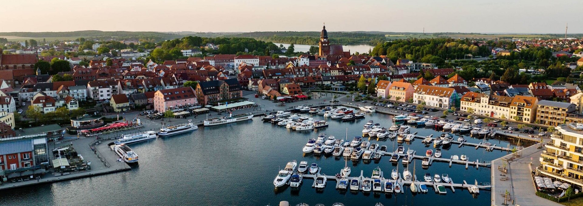 Ein Blick auf den Hafen von Waren an der Müritz, © TMV/Gänsicke