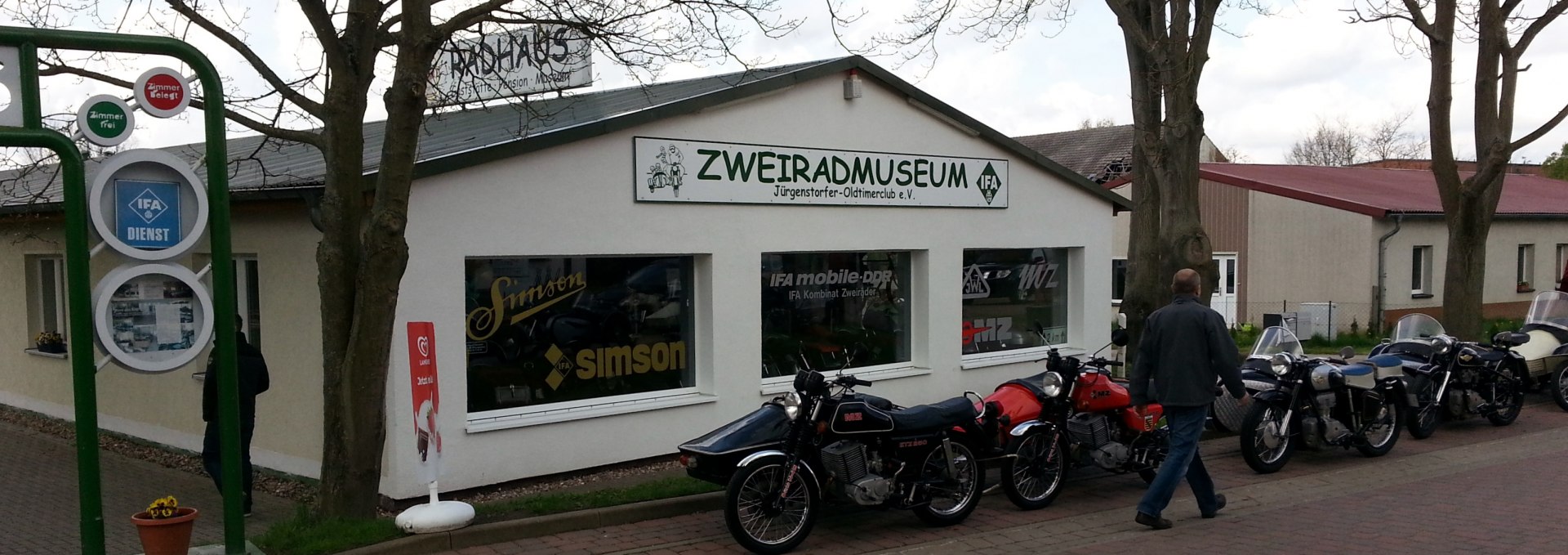 Herzlich willkommen im Zweiradmuseum M-V, © Jürgenstorfer Oldtimerclub e.V.