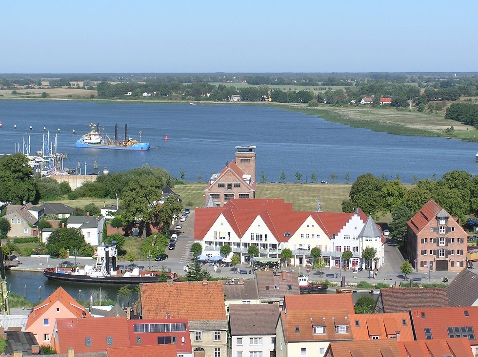 Gesamtansicht der Schlossinsel Wolgast, © Baltzer