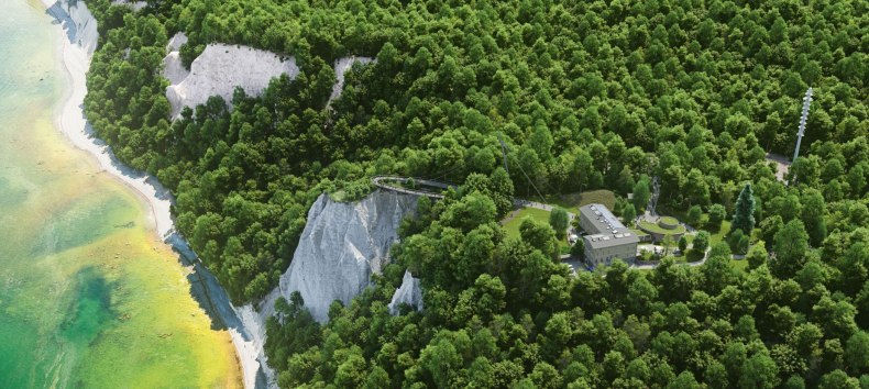 Nachhaltiges Naturerlebnis im Nationalpark-Zentrum KÖNIGSSTUHL. Voraussichtlich ab 2022 mit schwebender und barrierefreier Plattform., © NZK-DOMUSImages/A.Rudolph