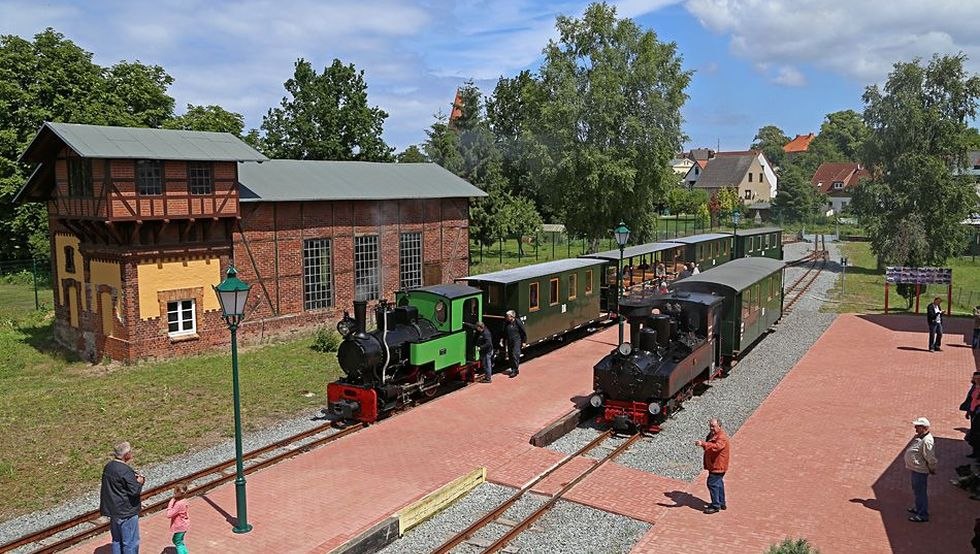 Dampfloks im Bahnhof, © Stiftung Deutsche Kleinbahnen, Karl Arne Richter