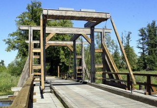 Holzklappbrücke, © Sabrina Wittkopf-Schade