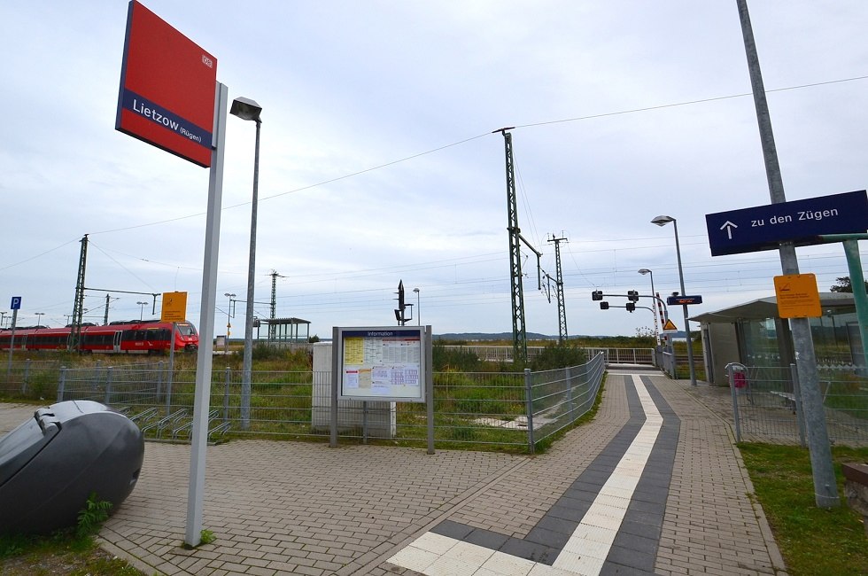 Bahnhofsgelände in Lietzow auf Rügen, © Tourismuszentrale Rügen