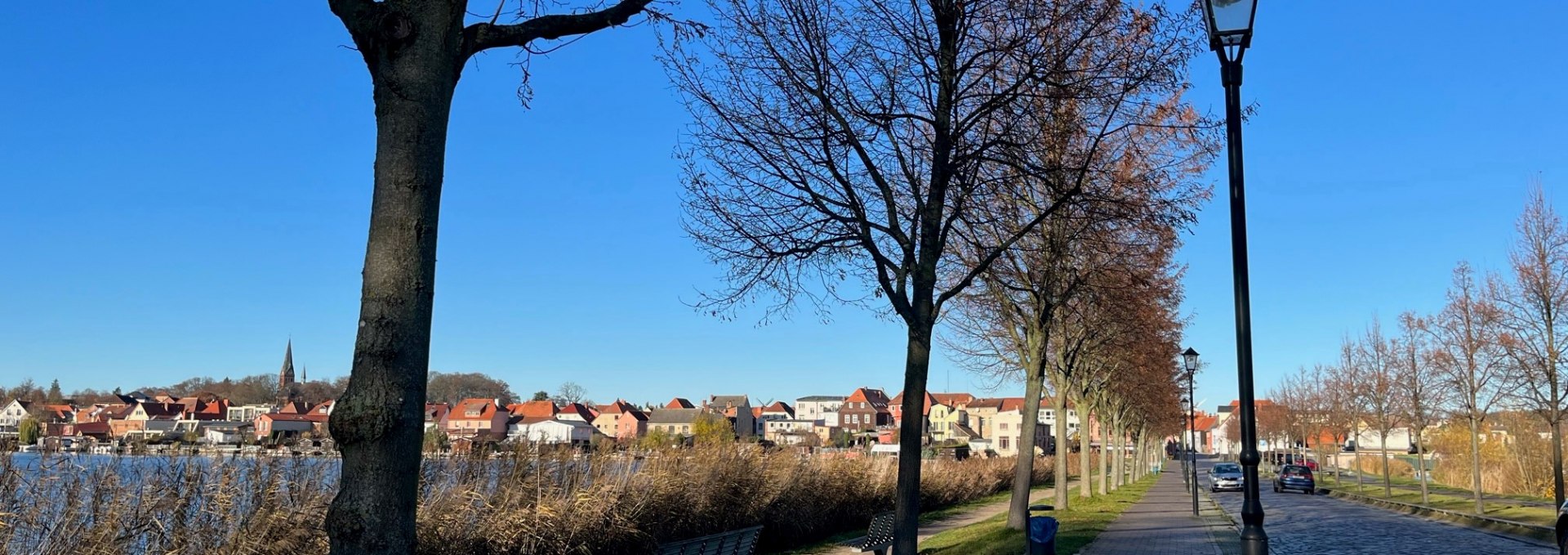 Sicht vom Erddamm auf die Altstadt, © Tourist-Information Malchow