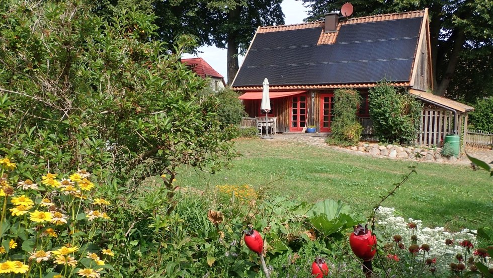 Unser Ferienhaus Rohrdommel von Süden aus, © Gerhild Meßner