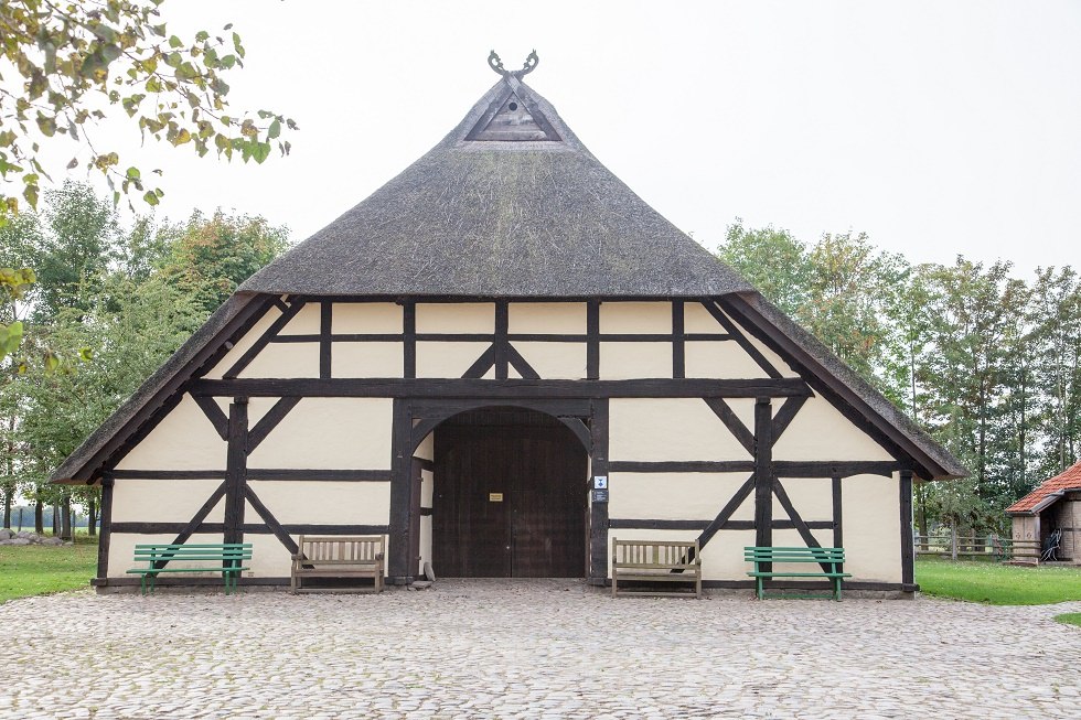 Das Bechelsdorfer Schulzenhaus ist eines der ältesten Häuser Mecklenburg-Vorpommerns., © Frank Burger