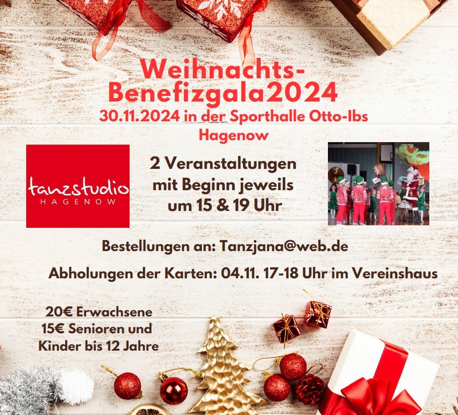 Weihnachts-Benefizgala 2024, © Tanzstudio Hagenow e.V.