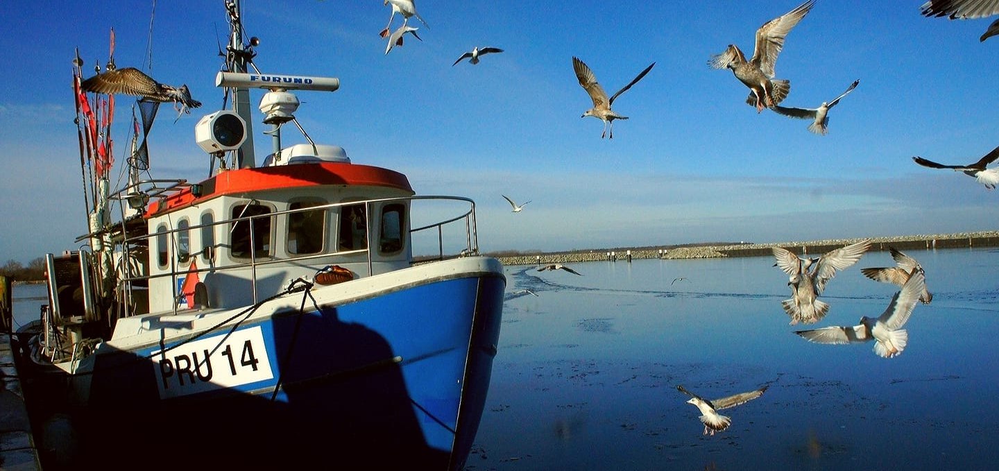 Dei Lütt Fischhall_Foto des Fischkutters, © Grählert