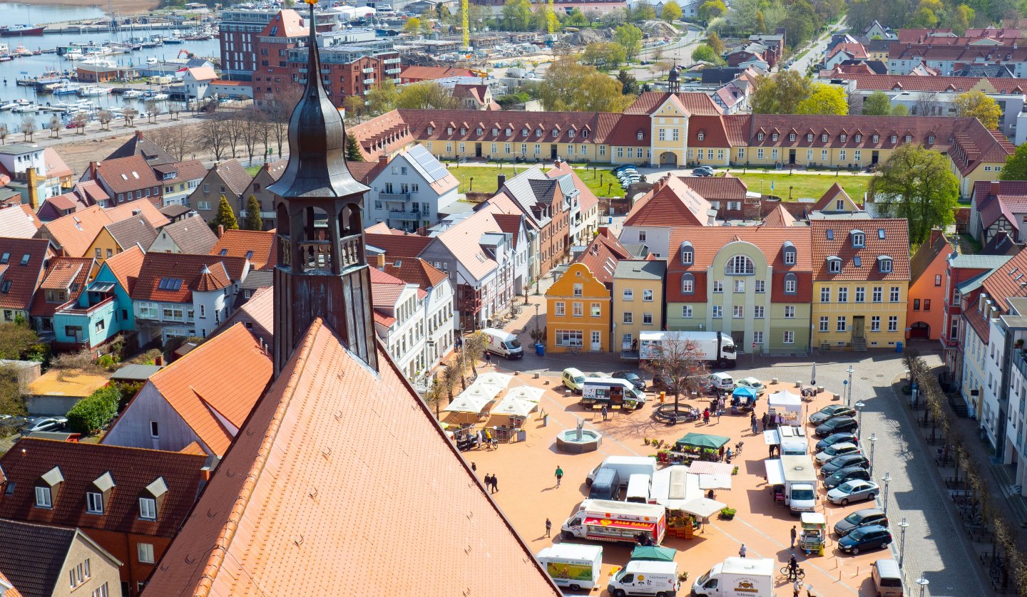 Blick vom Barther Kirchturm, © Arndt Gläser