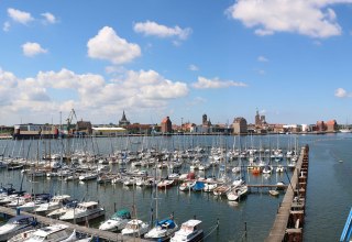 Blick auf den Hafen des Wassersportzentrums von oben, © Manfred Hanke, Vorstandsmitglied WSZ