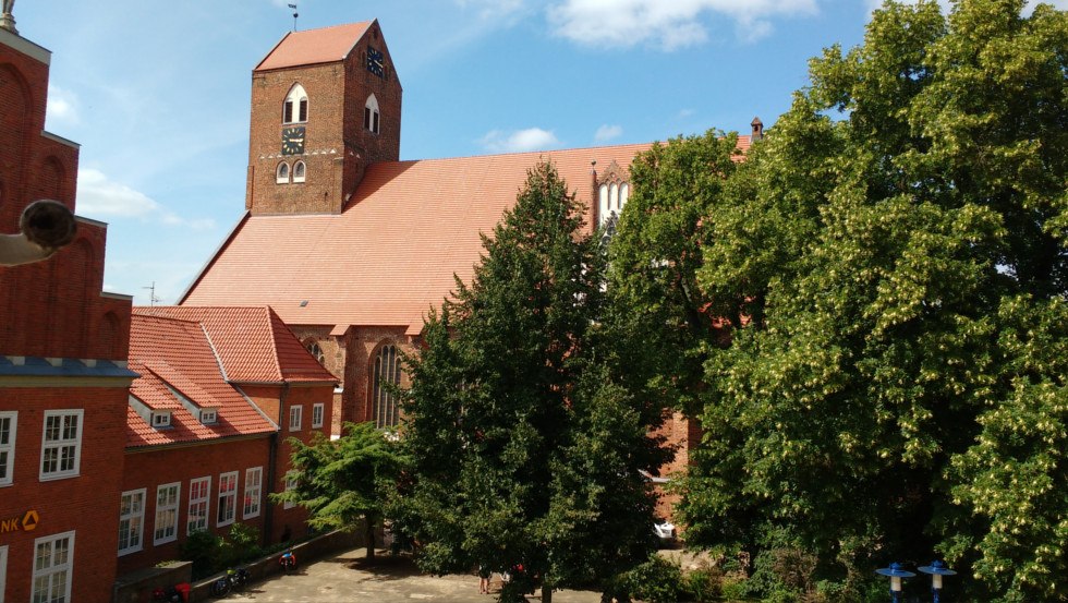 Die Pfarrkirche St. Georgen in der Altstadt von Parchim, © Stadt Parchim