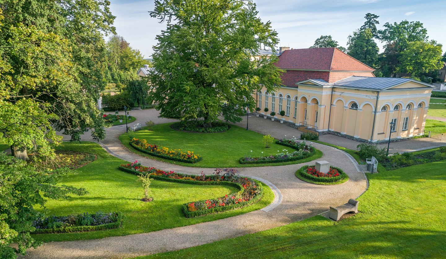 Schlossgarten mit Orangerie in Neustrelitz, © SSGK MV / Funkhaus Creative