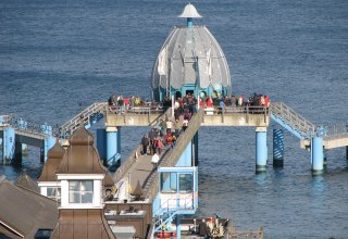 Die Tauchgondel an der Selliner Seebrücke., © Tourismuszentrale Rügen