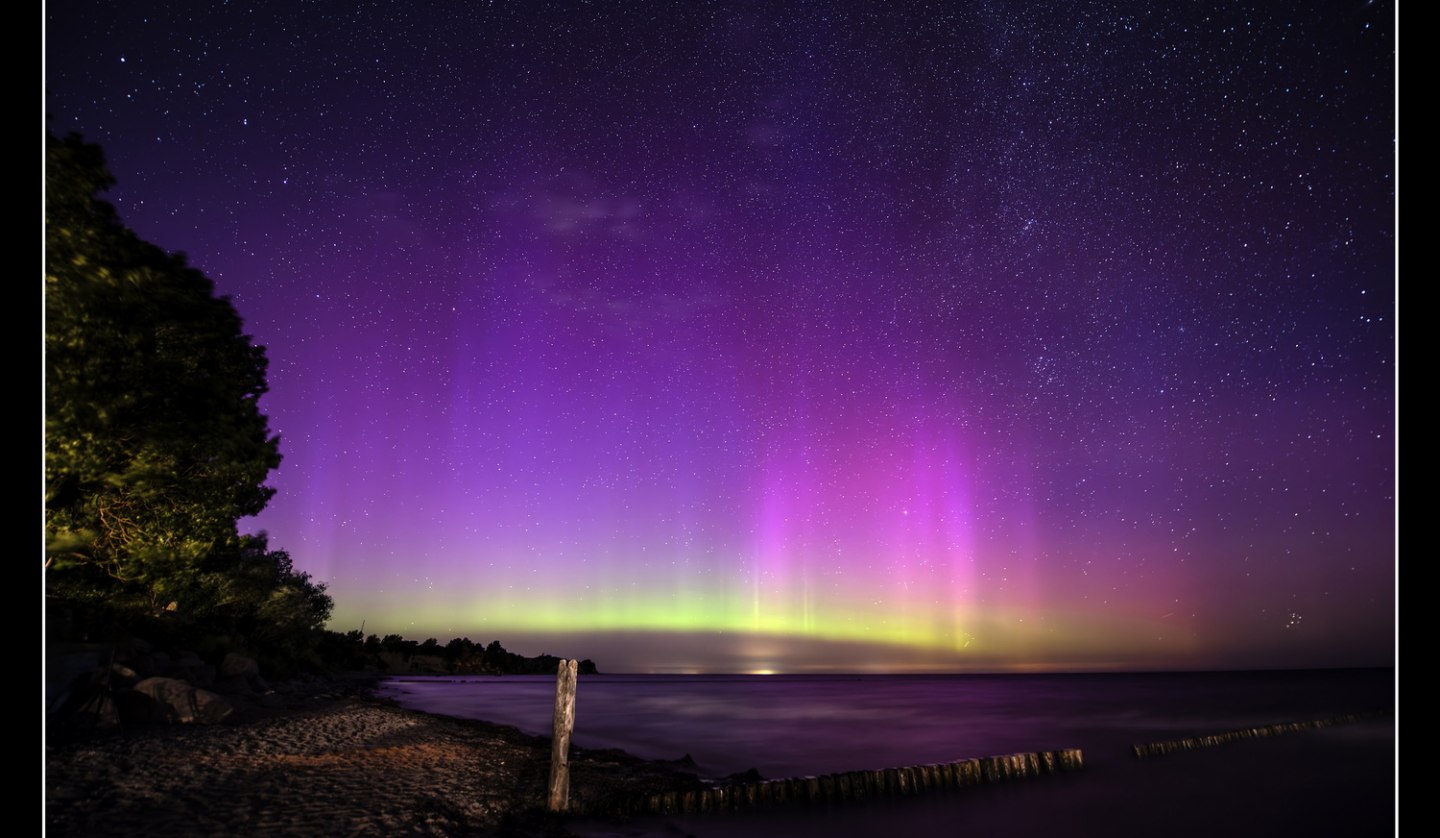 ©Polarlichter am Strand von Redewisch Fotofreund Thomas Witter, © ©Polarlichter am Strand von Redewisch Fotofreund Thomas Witter