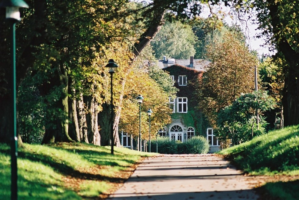 Blick durch die Allee zum Gutshaus Wesselstorf, © Andreas Knoll