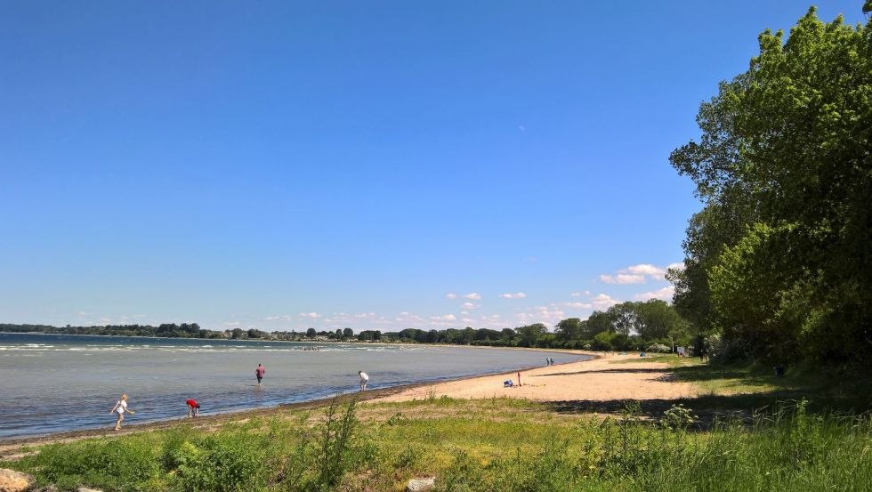 Familienfreundlicher Strand in direkter Nähe, © Ferienwohnung Zur Schwedenschanze