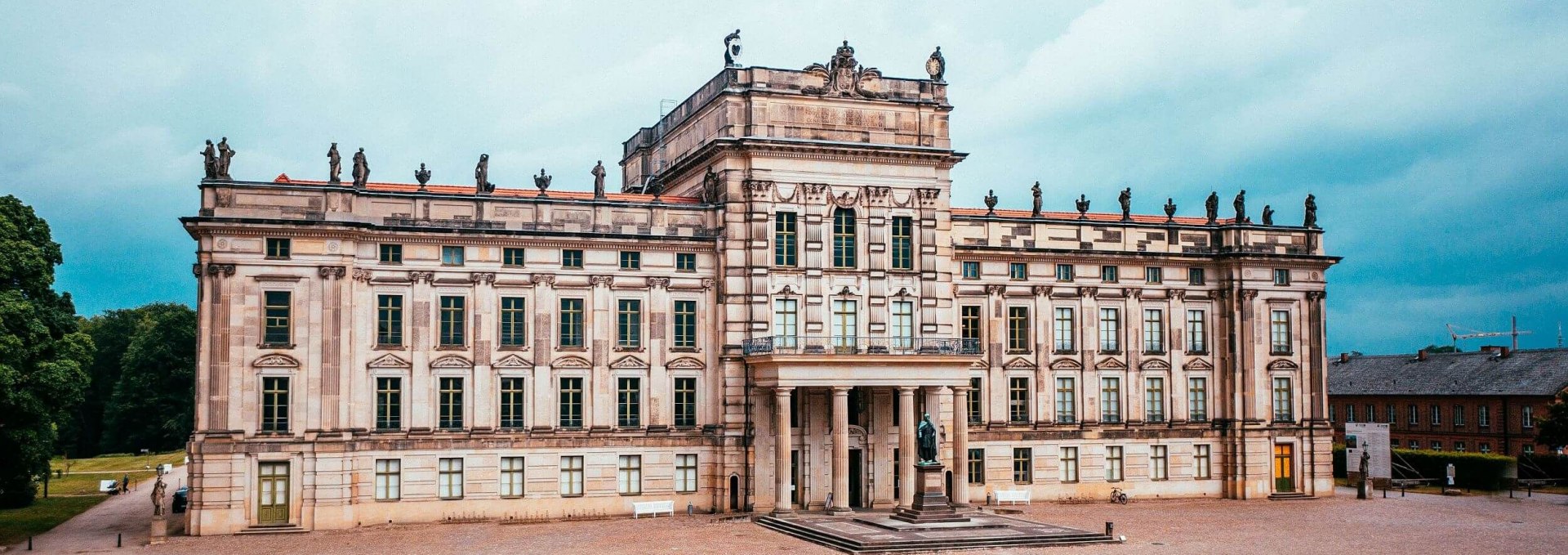 Luftbild vom Schloss Ludwigslust, © TMV/Friedrich