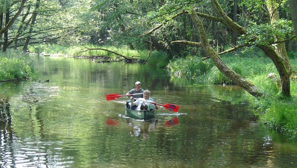 Paddeln auf der Warnow, direkt am Haus, © Landhaus Kladow