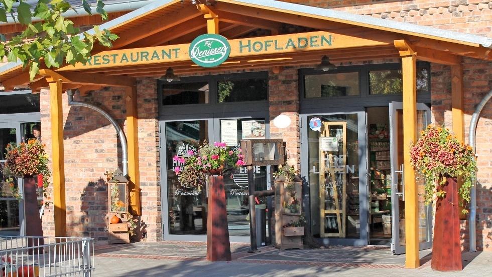 Unser Eingang zum Restaurant und Hofladen, © Denissen Landwirtschafts GmbH & Co. KG